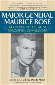 Cover of: Major General Maurice Rose: World War II's greatest forgotten commander