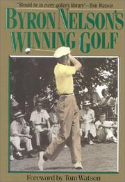Cover of: Byron Nelson's Winning Golf