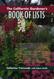 Cover of: The California gardener's book of lists