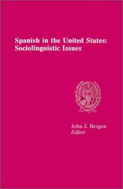 Cover of: Spanish in the United States: sociolinguistic issues