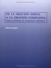 De la oración simple a la oración compuesta by Héctor Campos