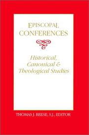 Cover of: Episcopal Conferences: Historical, Canonical, and Theological Studies