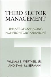 Cover of: Third Sector Management: The Art of Managing Nonprofit Organizations