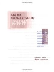 Cover of: Law and the web of society
