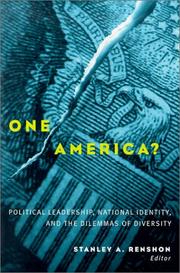 Cover of: One America? by Stanley A. Renshon