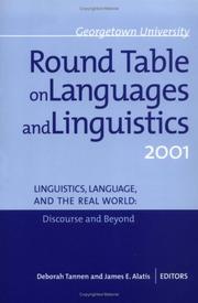 Cover of: Georgetown University Round Table on Languages and Linguistics 2001: Linguistics, Language, and the Real World  by 