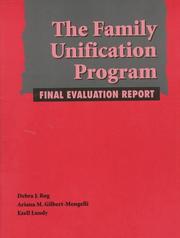 Cover of: The family unification program: final evaluation report