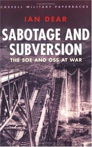 Cover of: Sabotage and Subversion: The Soe and Oss at War (Cmp)