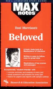 Cover of: Beloved (MAXNotes Literature Guides) (MAXnotes)