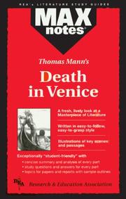 Cover of: Thomas Mann's Death in Venice