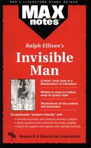 Cover of: Ralph Waldo Ellison's Invisible man by David M. Gracer