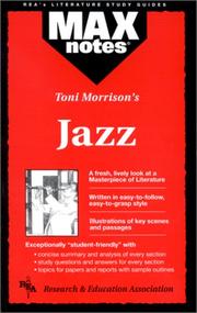 Cover of: Toni Morrison's Jazz