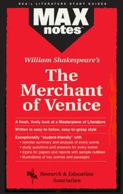 Cover of: The Merchant of Venice  (MAXNotes Literature Guides) (MAXnotes)