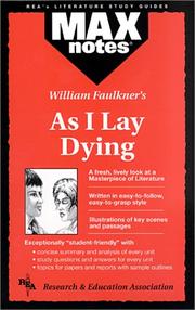 Cover of: William Faulkner's As I lay dying