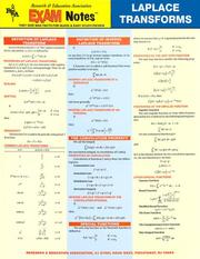 Cover of: EXAMNotes for Laplace Transforms