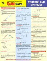 Cover of: EXAMNotes for Vectors and Matrices