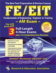 Cover of: FE - EIT AM (REA) - The Best Test Prep for the Engineer in Training Exam | N. U. Ahmed