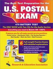 Cover of: The best test preparation for the U.S. postal exam : 470 battery test : with two CDs for the audio section of the exam