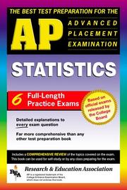 Cover of: AP Statistics (REA) - The Best Test Preparation for the Advanced Placement Exam | Research and Education Association