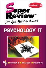 Cover of: Psychology II Super Review