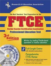 Cover of: FTCE Professional Education w/ CD-ROM (REA) The Best Test Prep: 3rd Edition (Test Preps)