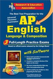 Cover of: AP English Language & Composition w/CD (REA) - The Best Test Prep for the AP (Test Preps) by Linda Bannister, Ellen Davis Conner, Robert Liftig, Luann Reed-Siegel