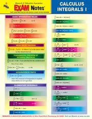 Cover of: EXAMNotes for Calculus Integrals I