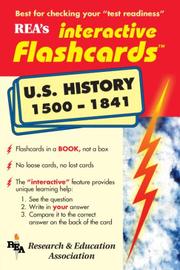Cover of: United States History 1500-1841 Interactive Flashcard Book