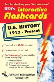 Cover of: United States History 1912-Present Interactive Flashcard Book
