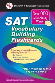 Cover of: SAT Vocabulary Builder Interactive Flashcard Book by Research and Education Association