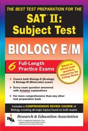 Cover of: SAT II: Biology E/M (REA) -- The Best Test Prep for the SAT II (Test Preps)