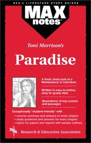 Cover of: Toni Morrison's Paradise: text by David M. Gracer ; illustrations by Karen Pica.