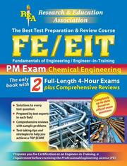 Cover of: The best test preparation & review course FE/EIT fundamentals of engineering/engineer-in-training: PM exam in chemical engineering