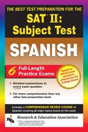 Cover of: The best test preparation for the SAT II, subject test: Spanish
