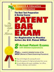 Cover of: Patent Bar Exam : The Best Test Preparation and Review Course