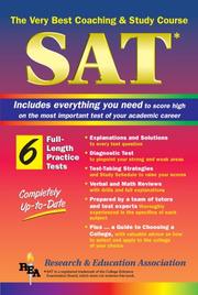 Cover of: Sat I : The Best Coaching and Study Course for the Scholastic Assessment Test I  by Robert Bell, Suzanne Coffield, Anita Price Davis, George DeLuca, Joseph Fili, Marilyn Gilbert, Bernice E. Goldberg
