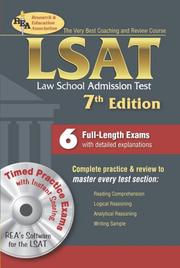 Cover of: The Best Test Preparation for the LSAT-Law School Admission Test (w/CD-Rom) by R. K. Burdette, Anita Price Davis, C. Dreisbach, T. Glitsky, T. M. Hagle, H. H. Hill, Robert K. Burdette