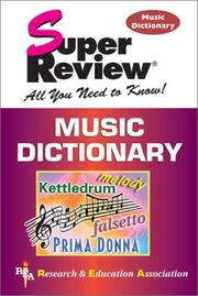 Cover of: Music Dictionary Super Review by Louis Charles Elson