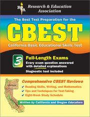 Cover of: CBEST (REA) -The Best Test Prep for the California Basic Educational Skills Test (Test Preps) by M. F. Andis, Linda Bannister, C. Funkhouser, M. Ice, A. Joshi, A. Klein