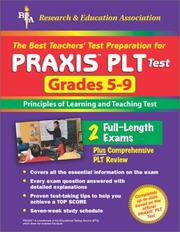 Cover of: The Best Teachers' Test Preparation for the Praxis Plt Test Grades 5-9 by Staff of Rea