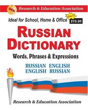 Cover of: Russian dictionary: words, phrases & expressions : Russian-English, English-Russian