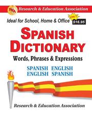 Cover of: Spanish Dictionary: Words, Phrases & Expressions (Handbooks & Guides)