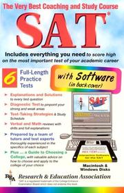 Cover of: The best coaching and study course for the SAT I: Scholastic Assessment Test I : reasoning test