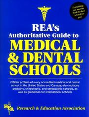 Cover of: Rea's Authoritative Guide to Medical & Dental Schools (Rea's Authoritative Guide to Medical and Dental Schools)