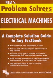 Electrical Machines Problem Solver (Problem Solvers) by Research and Education Association