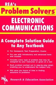 Cover of: The Electronic communications problem solver