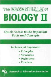 Cover of: The essentials of biology by staff of Research and Education Association, M. Fogiel, director.