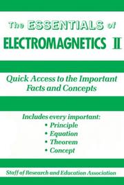 Cover of: The Essentials of Electromagnetics II (Essentials)