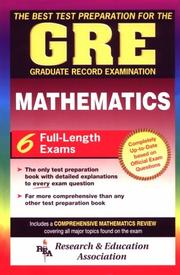 GRE Mathematics Test Preparation by Agrawal, Om Prakash Ph. D., O. P. Agrawal, T. Elsner, GMI Engineering, J. Robertson, J. T. Wilson