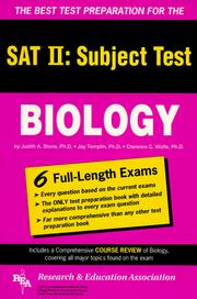 Cover of: College Board achievement test, biology by Judith A. Stone